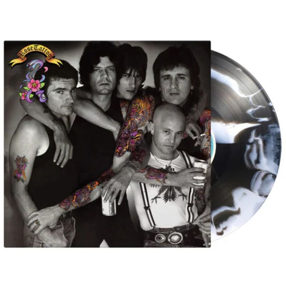 Rose Tattoo - Assault & Battery - Limited 140-Gram White & Black Swirl Colored